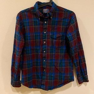Vintage Pendleton Plaid Button Up
